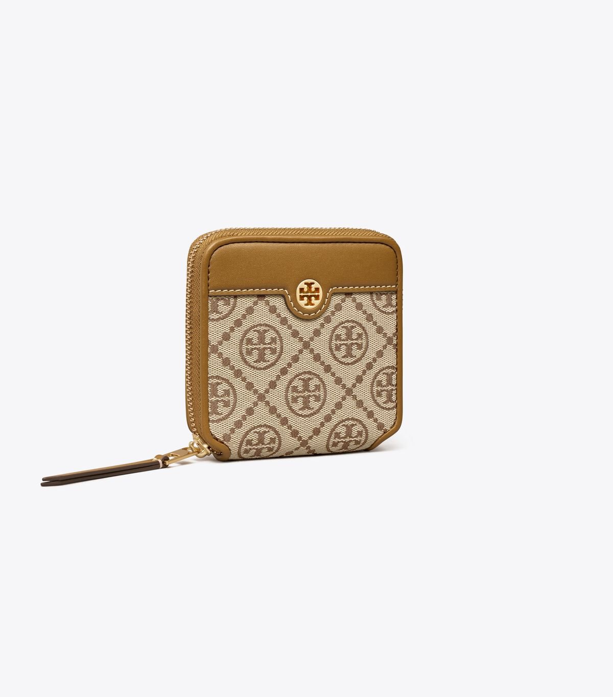 Apricot Women\'s Tory Burch T Monogram Bi-fold Wallets | HXKNLB-163