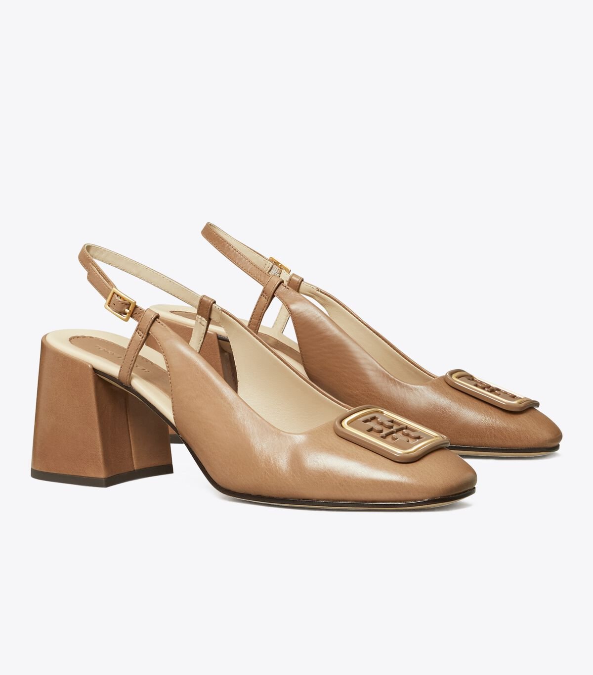 Beige Women\'s Tory Burch Georgia Slingback Pumps | MVSIBD-628