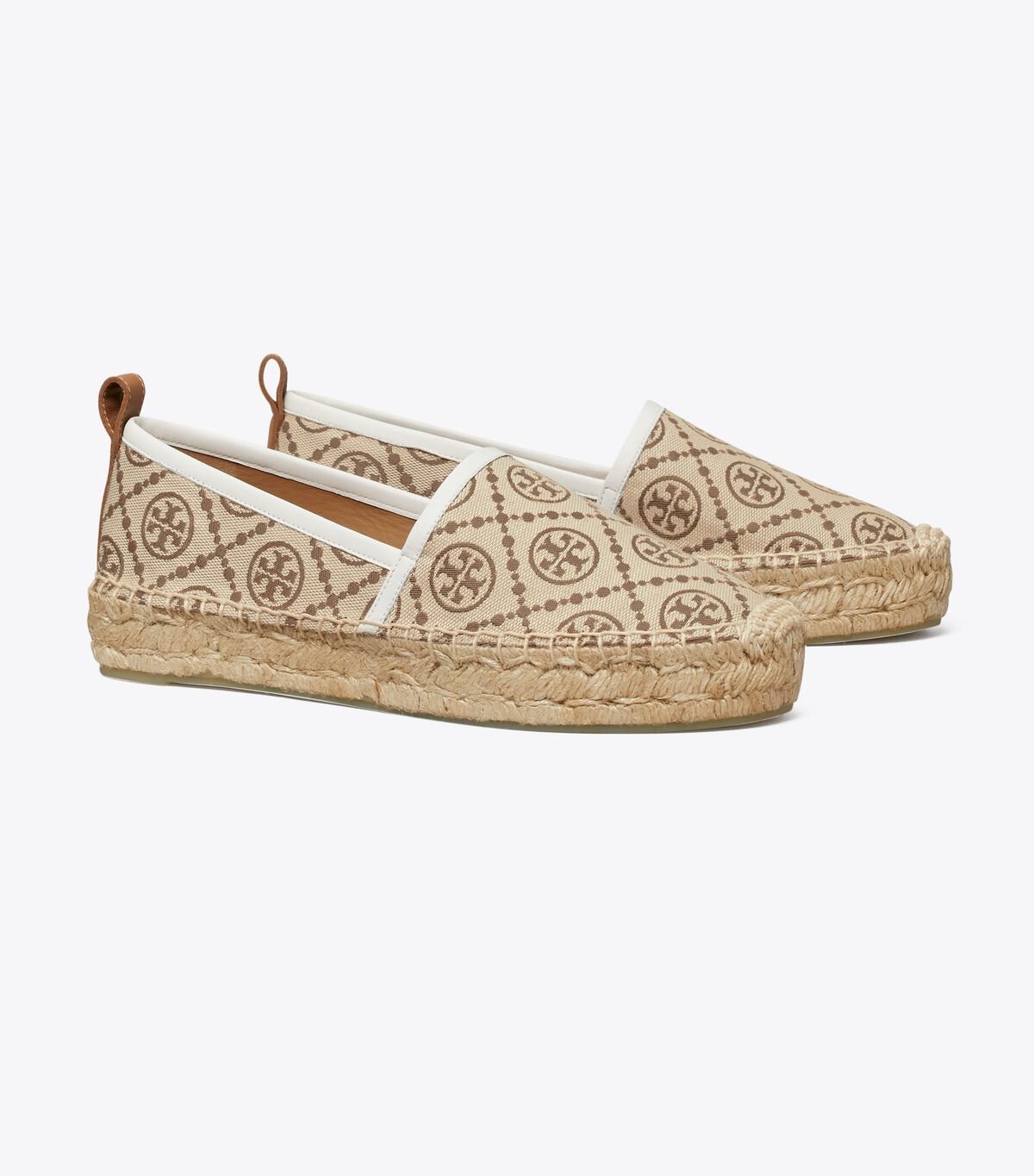 Beige Women\'s Tory Burch T Monogram Platform Espadrille | KAHECF-961