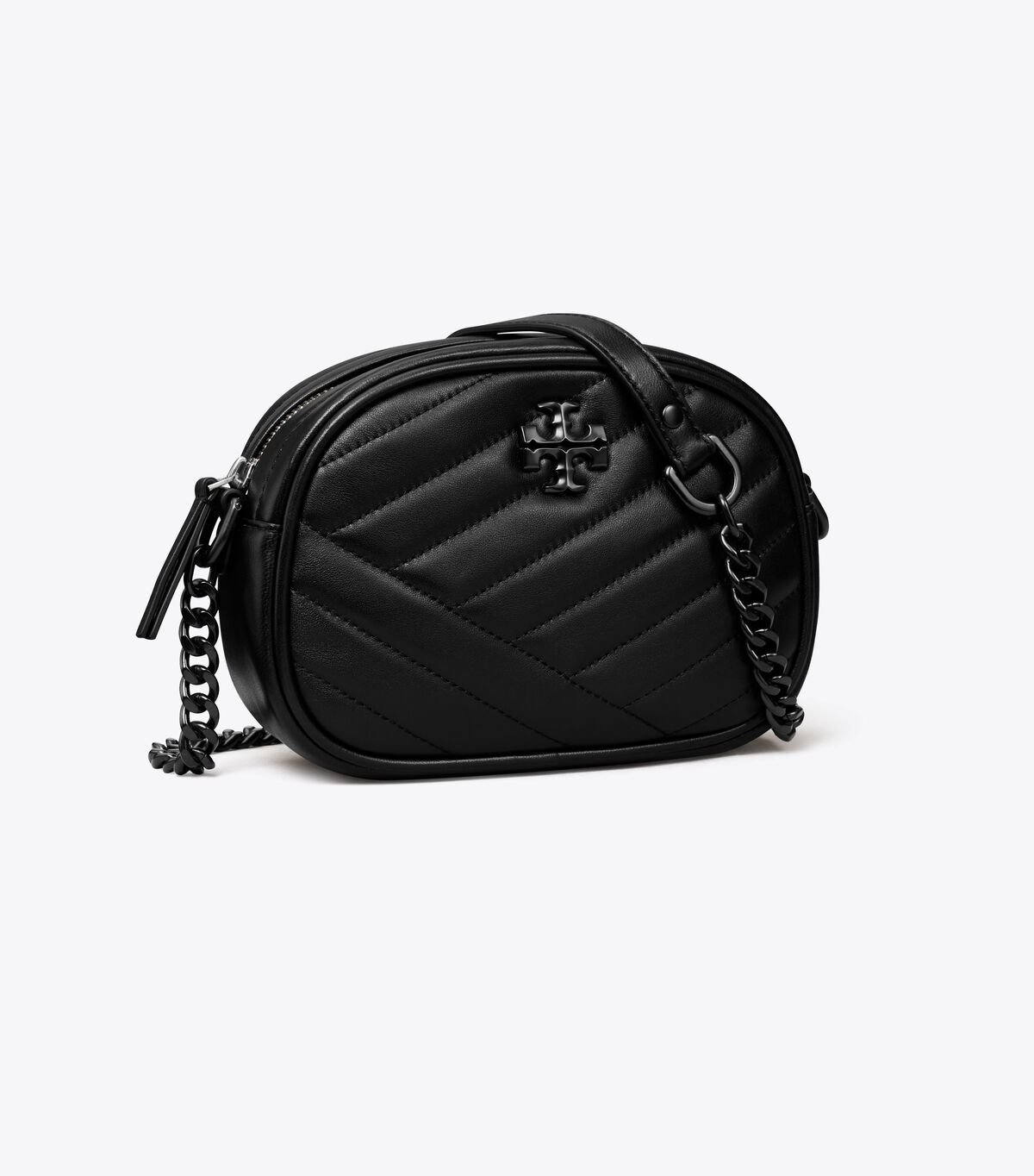 Black / Silver Women\'s Tory Burch Small Kira Chevron Mini Bags | IXSWZH-068