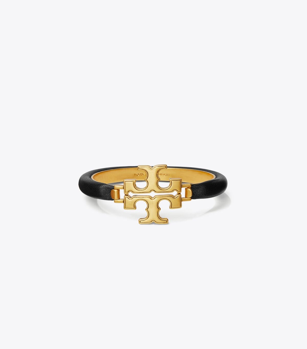 Black Women\'s Tory Burch Eleanor Leather Hinged Bracelet | ULWNZP-920