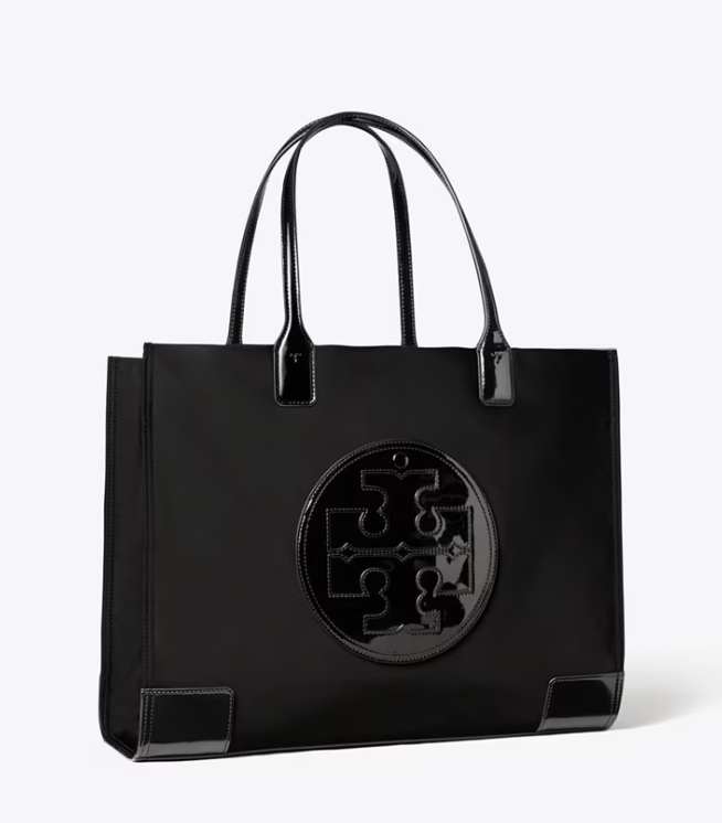 Black Women\'s Tory Burch Ella Patent Handbag | XEPDHY-608