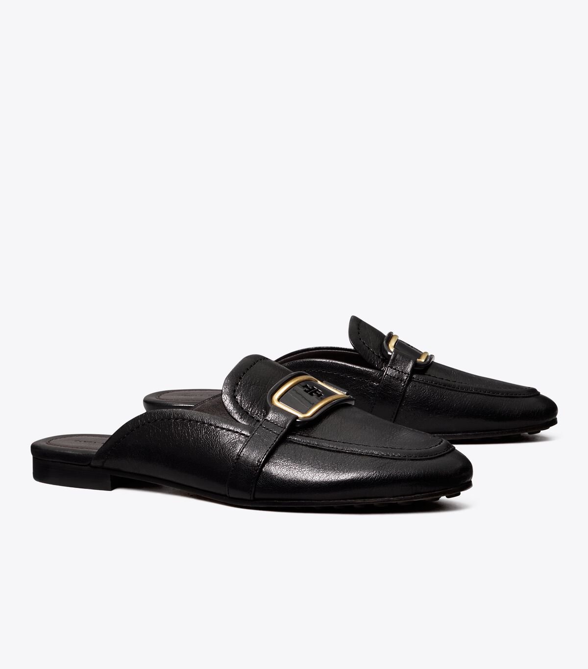 Black Women\'s Tory Burch Georgia Backless Loafers | ODBJKZ-951