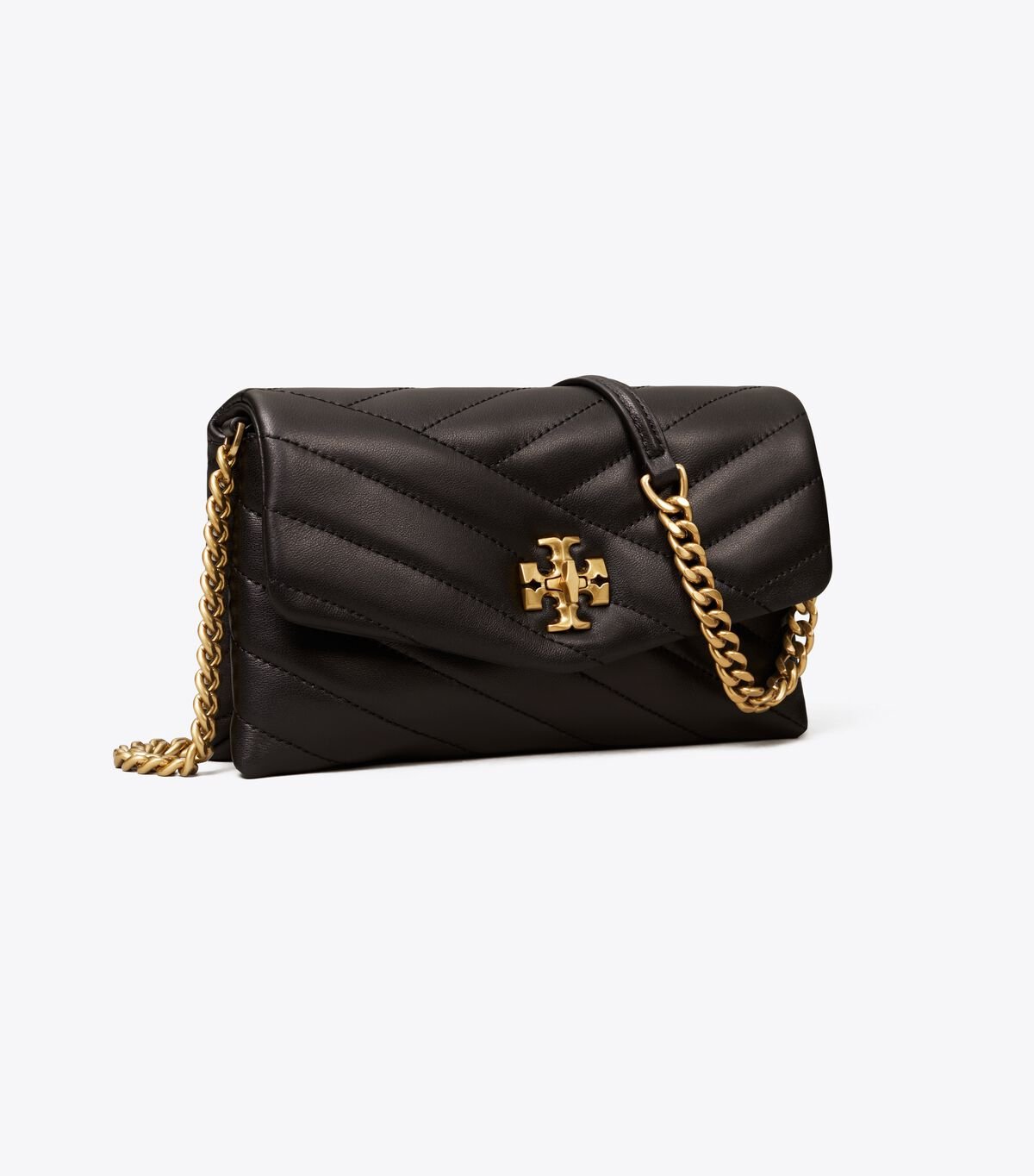 Black Women\'s Tory Burch Kira Chevron Chain Crossbody Bags | LIZDBU-518