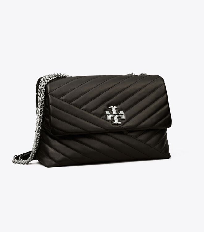 Black Women\'s Tory Burch Kira Chevron Convertible Shoulder Bags | QLFMGX-689