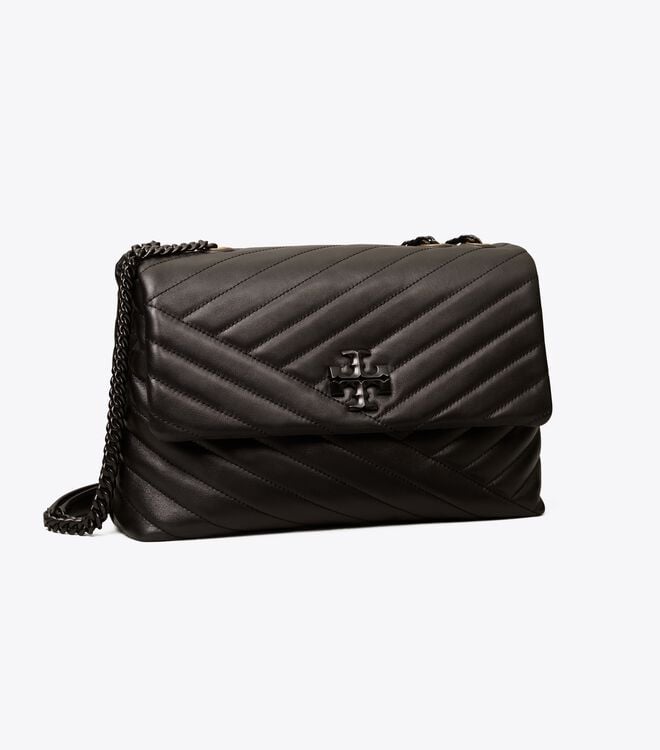 Black Women\'s Tory Burch Kira Chevron Convertible Shoulder Bags | WKPCXG-345