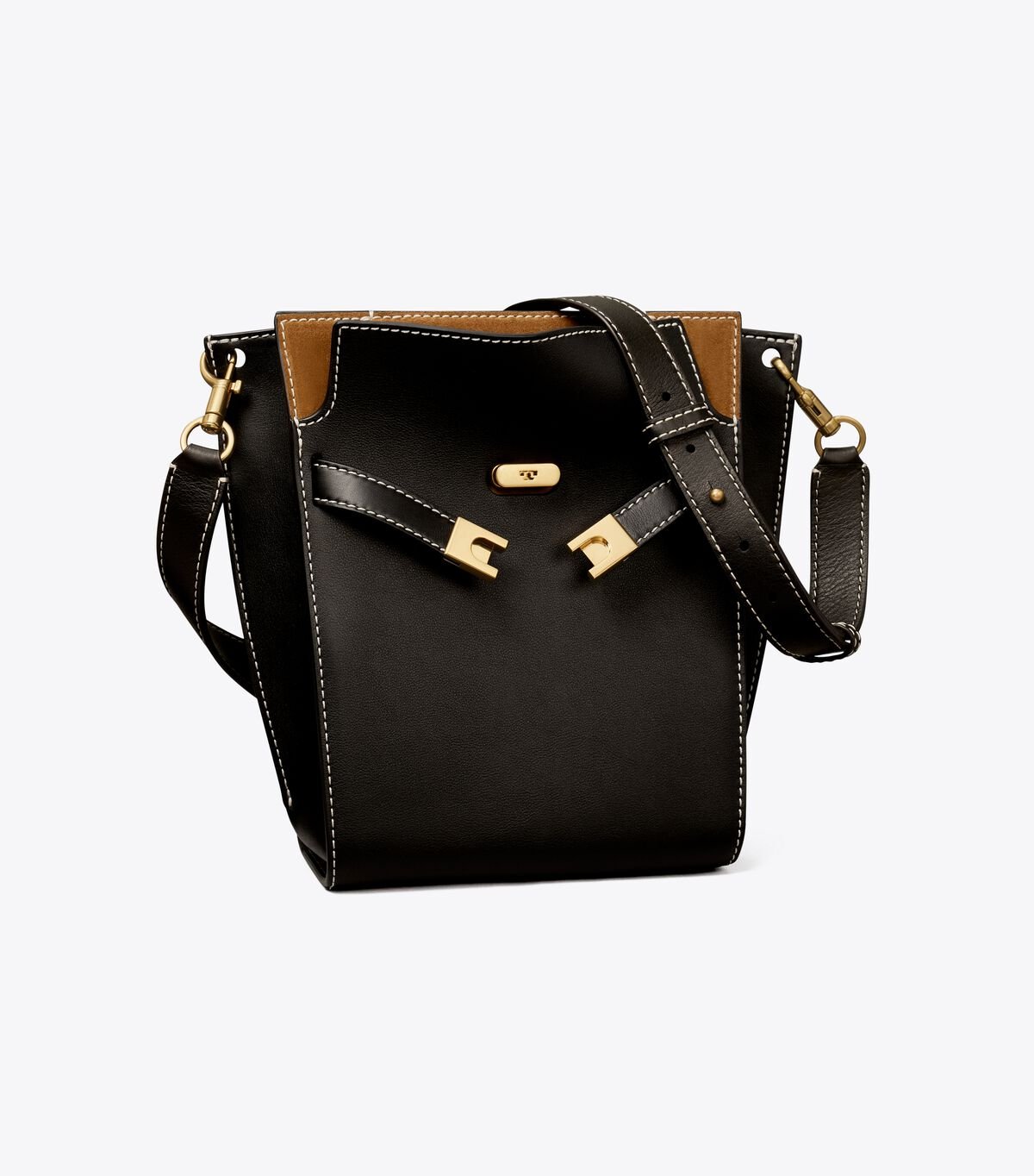 Black Women\'s Tory Burch Lee Radziwill Double Bucket Bags | PVOFCJ-392