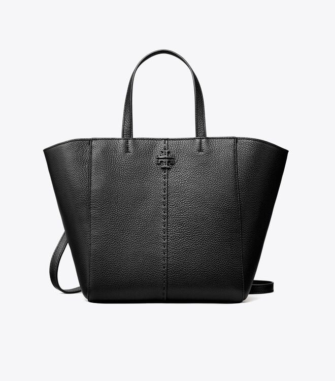 Black Women's Tory Burch Mcgraw Carryall Tote Bags | RGWJKD-467