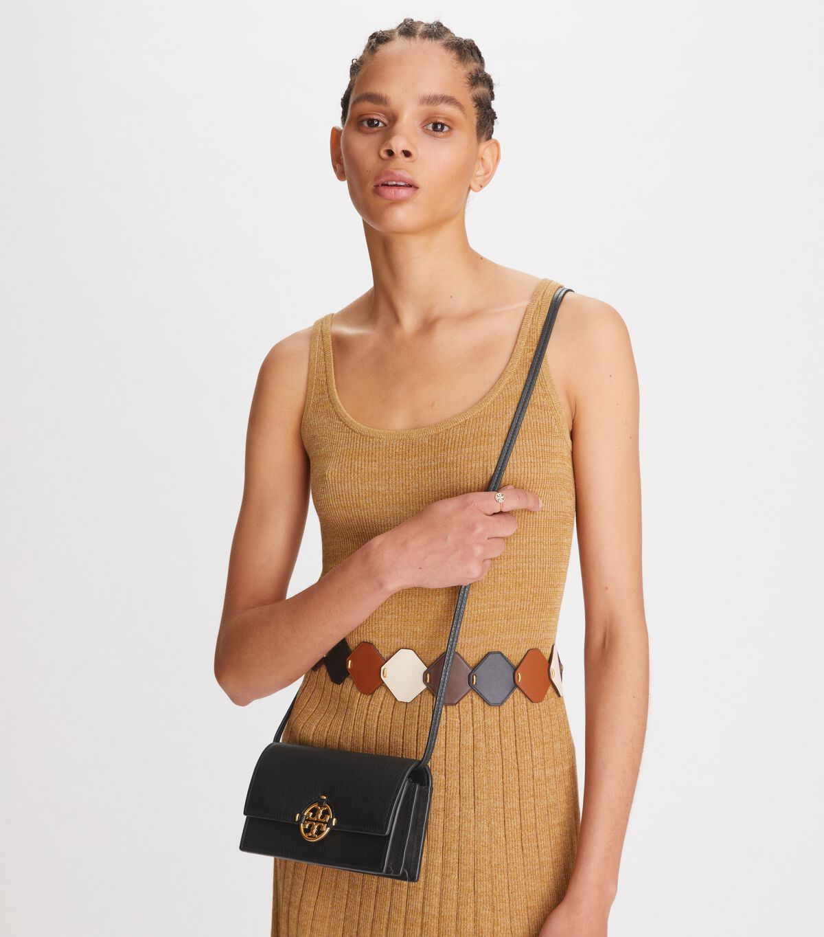 Black Women's Tory Burch Miller Crossbody Bags | CMHXWB-037