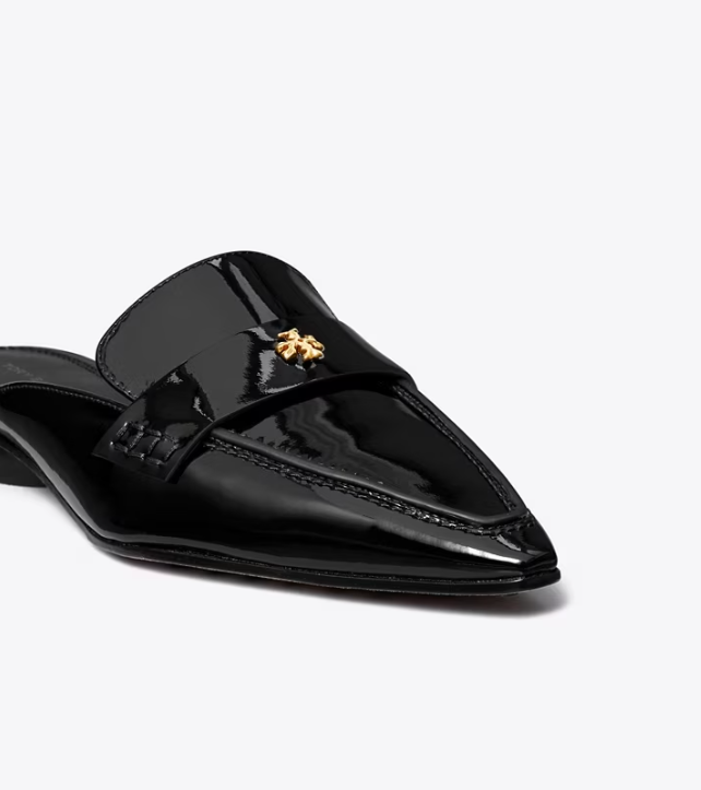 Black Women's Tory Burch Pointed Backless Loafers | WAKBRX-690