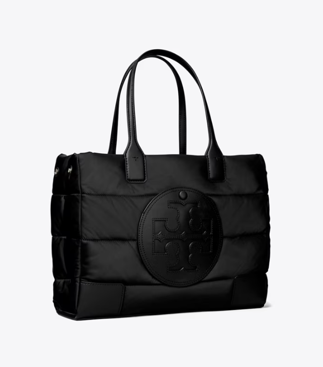 Black Women\'s Tory Burch Small Ella Puffer Handbag | KBWNCI-719