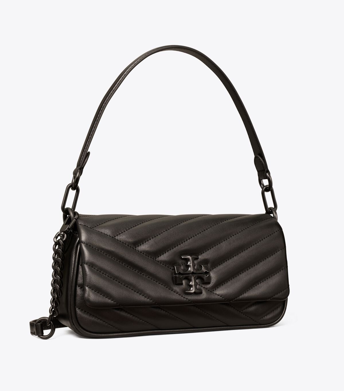 Black Women\'s Tory Burch Small Kira Chevron Flap Shoulder Bags | CEQZYL-652