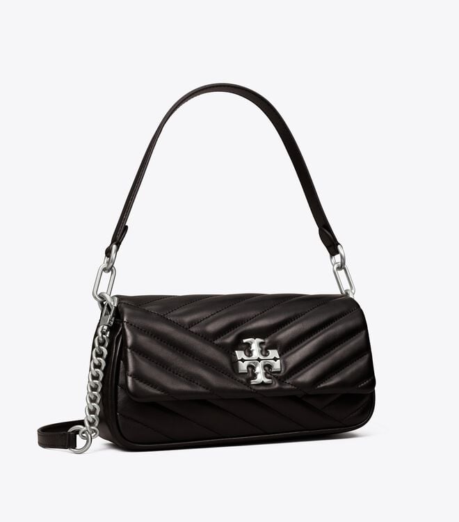 Black Women\'s Tory Burch Small Kira Chevron Flap Shoulder Bags | SNXGYP-958