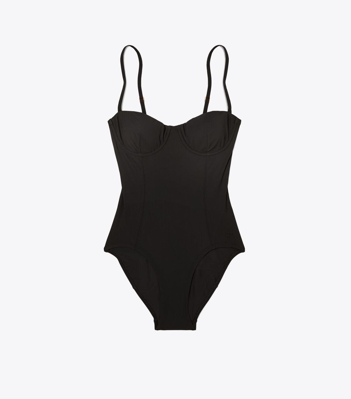 Black Women\'s Tory Burch Underwire One-piece Swimsuits | HYBUCW-096