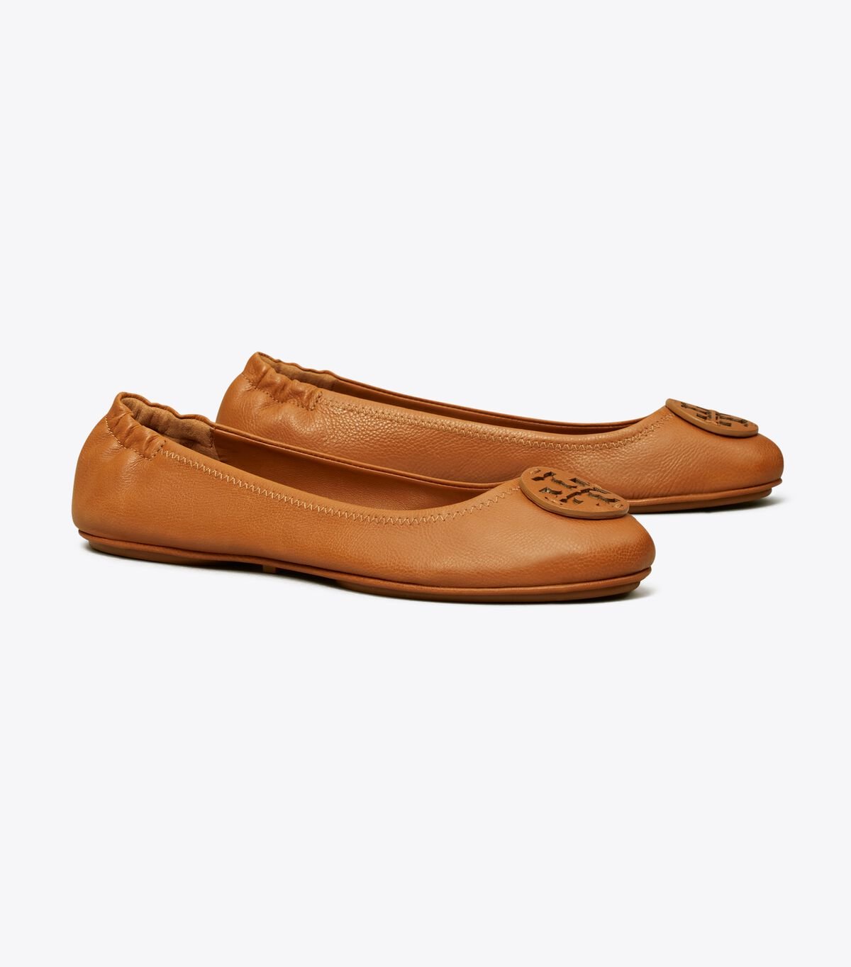 Brown Women\'s Tory Burch Minnie Travel Ballet Flats | BUPHYA-495