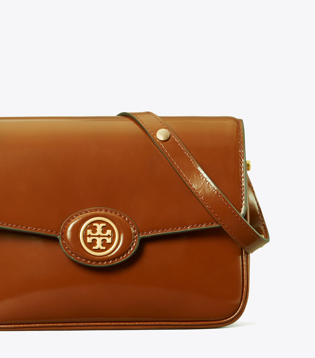 Brown Women's Tory Burch Robinson Spazzolato Convertible Shoulder Bags | KPTWBG-852