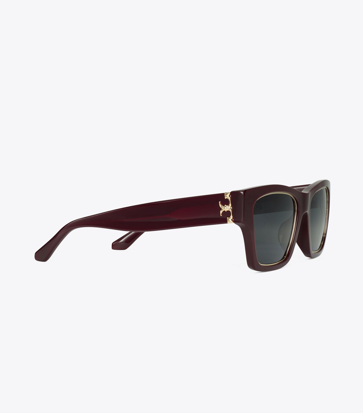 Burgundy / Grey Women's Tory Burch Trace Sunglasses | THVIUM-450