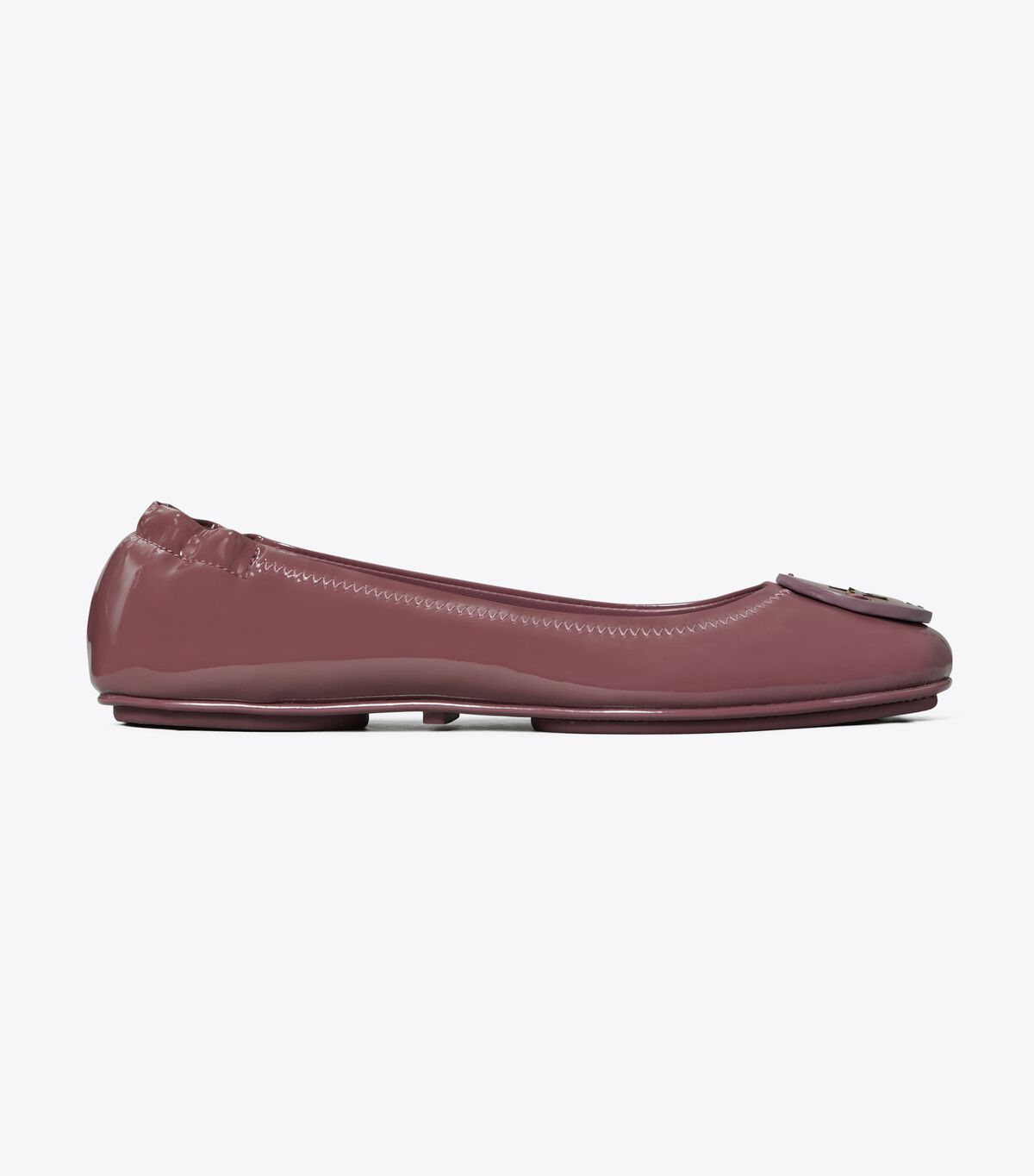 Burgundy Women's Tory Burch Minnie Travel Ballet Flats | BVCZKW-067