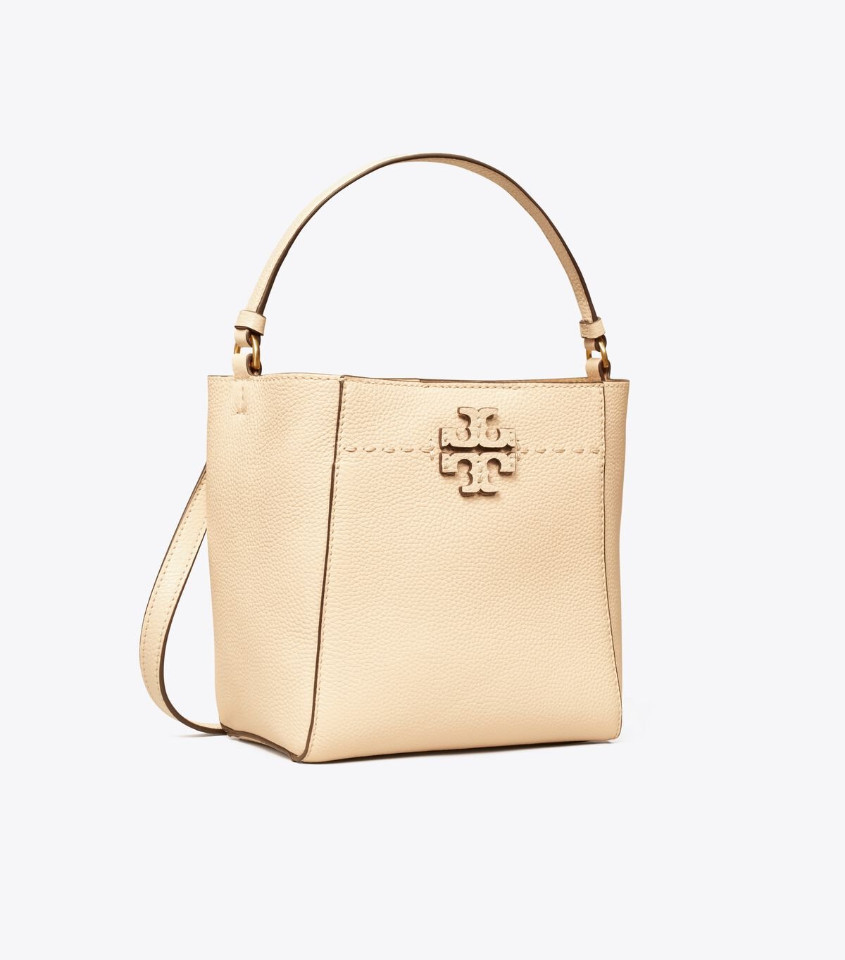 Cream Women\'s Tory Burch Small Mcgraw Bucket Bags | TXYVSW-420