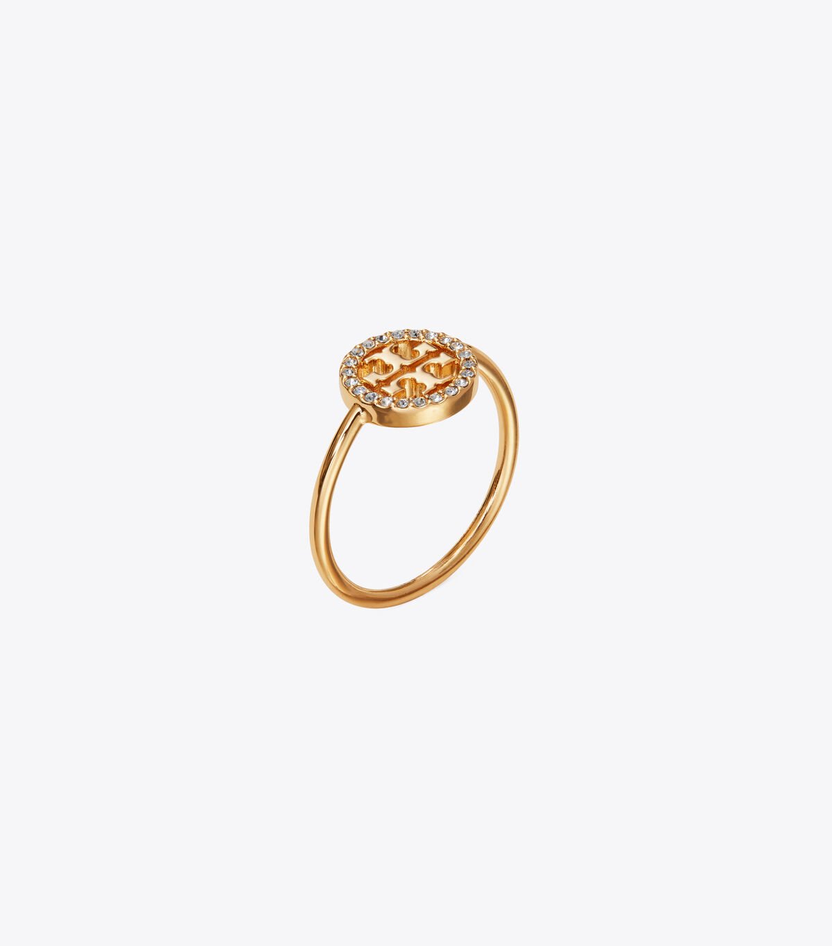 Gold Women\'s Tory Burch Miller Pavé Delicate Ring | PCAJZR-047