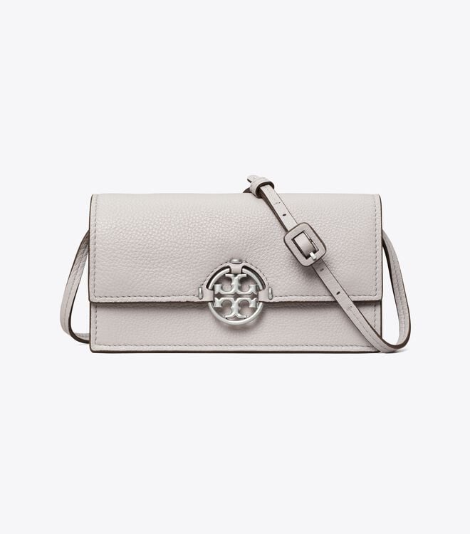 Grey Women's Tory Burch Miller Crossbody Bags | QWOGIB-762