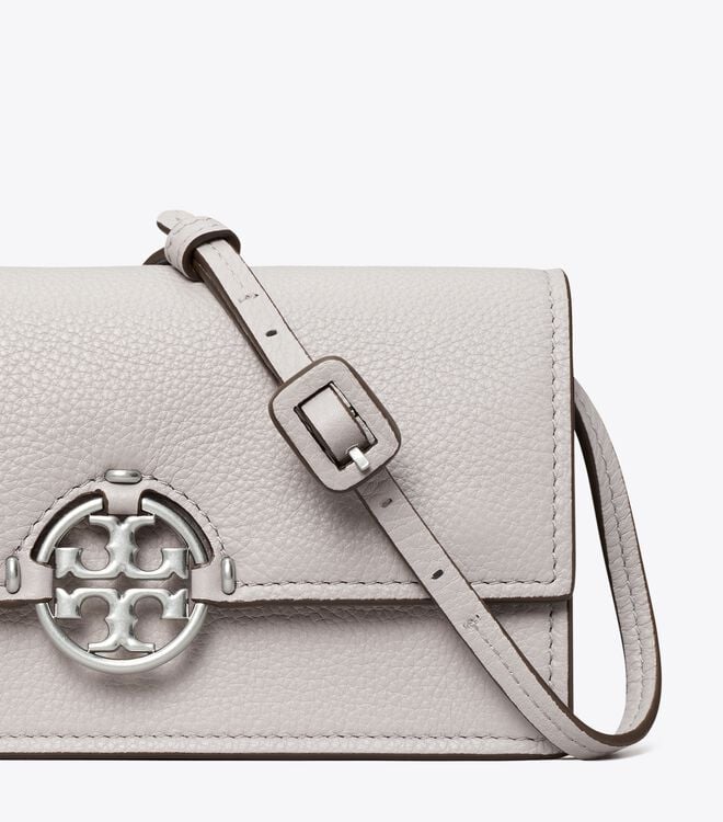 Grey Women's Tory Burch Miller Crossbody Bags | QWOGIB-762