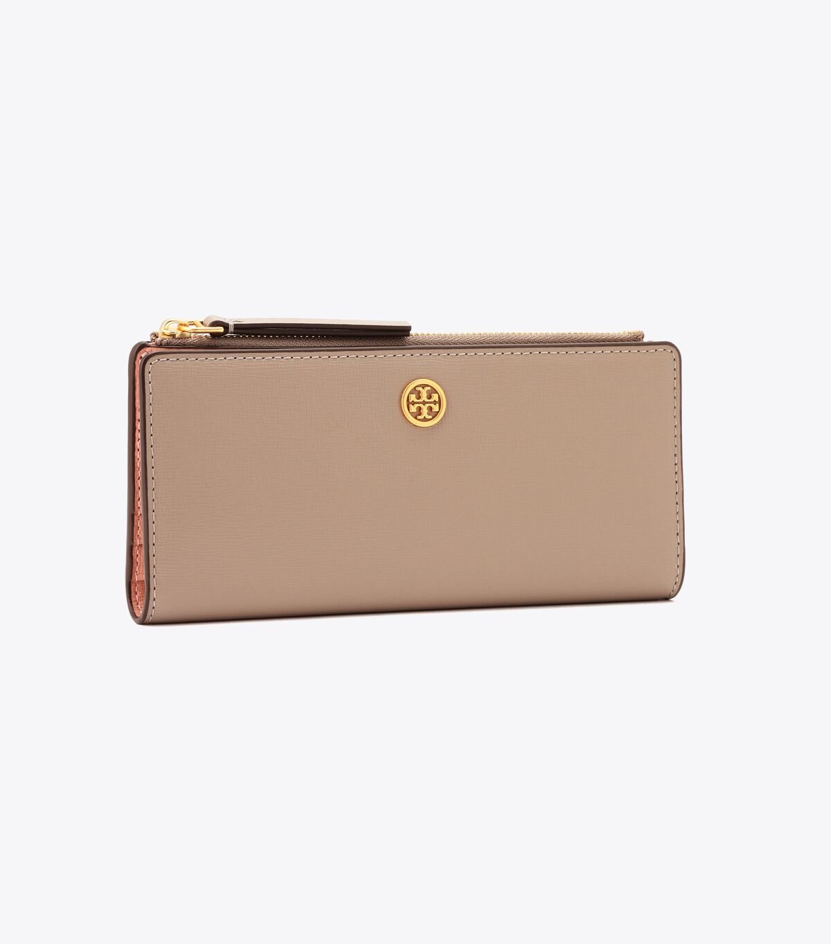 Grey Women\'s Tory Burch Robinson Zip Slim Wallets | LXVKFQ-801