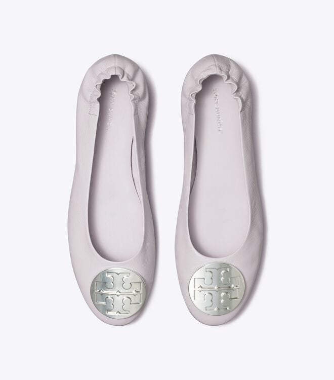 Lavender Women's Tory Burch Claire Ballet Flats | GEBTHY-405