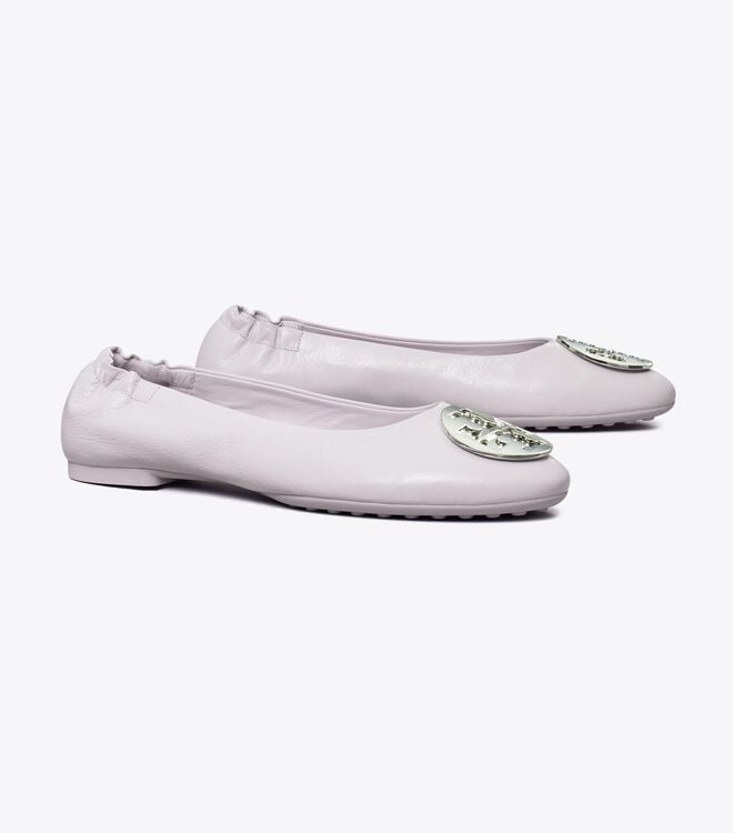 Lavender Women\'s Tory Burch Claire Ballet Flats | GEBTHY-405