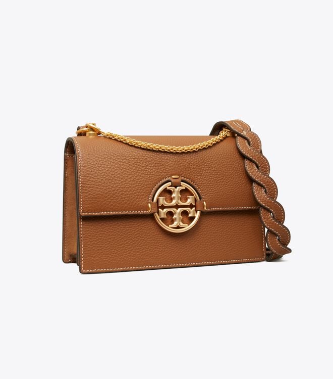 Light Brown Women\'s Tory Burch Small Miller Shoulder Bags | VWRTJQ-329