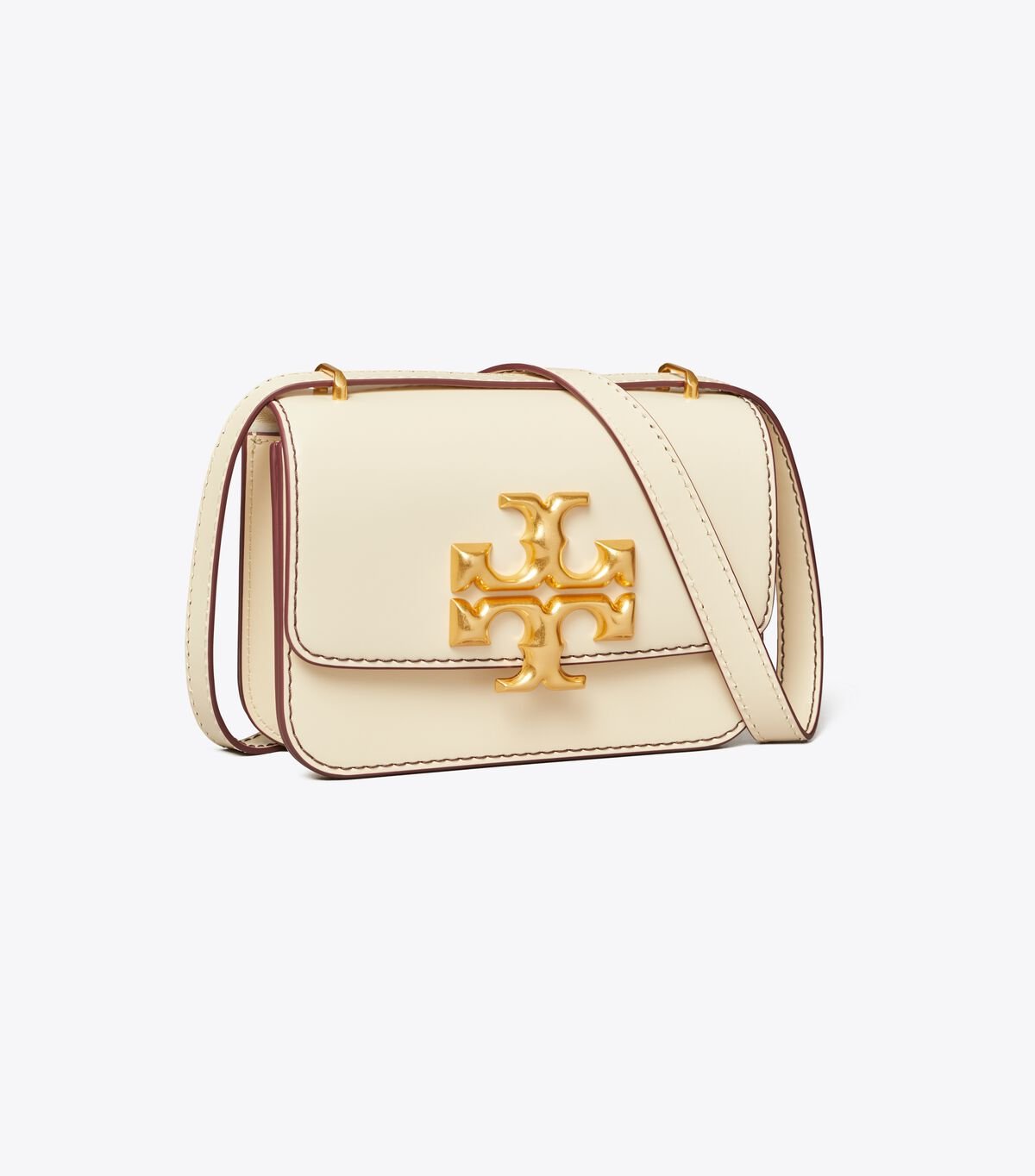 Light Cream Women\'s Tory Burch Small Eleanor Crossbody Bags | JMASKW-869