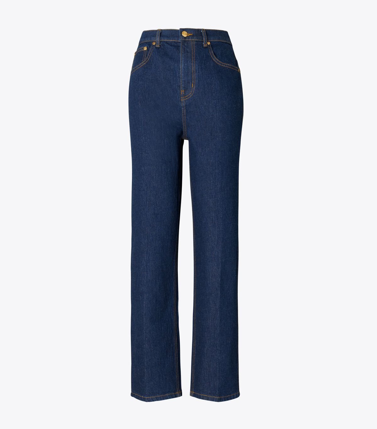 Navy Women\'s Tory Burch High-rise Straight Jeans | IVYPCE-143