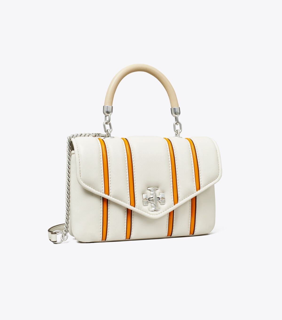 Orange Women\'s Tory Burch Mini Kira Bombé Stripe Top- Handbag | GLKJSE-418