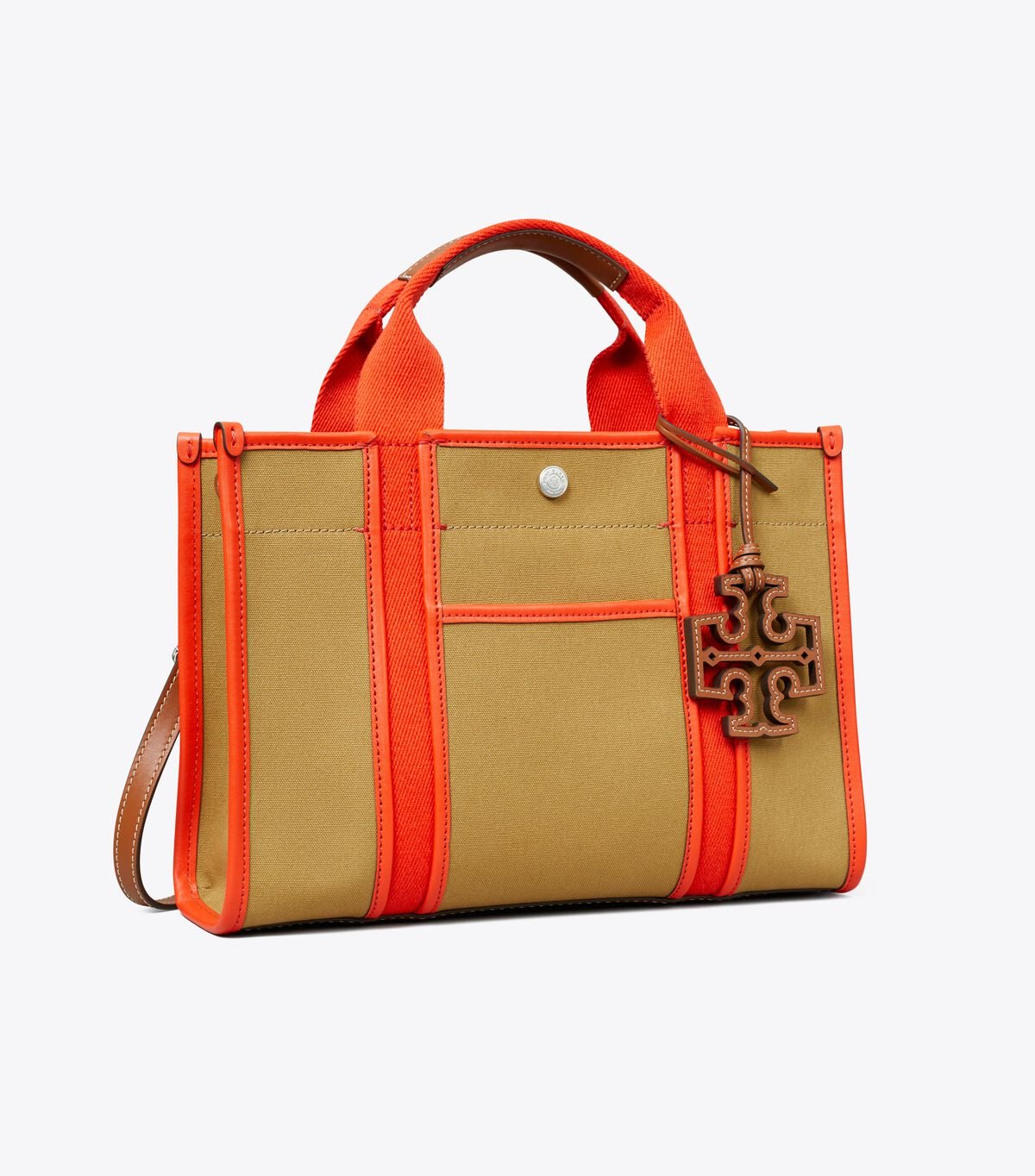 Orange Women\'s Tory Burch Small Twill Tory Tote Bags | WYCEFI-280