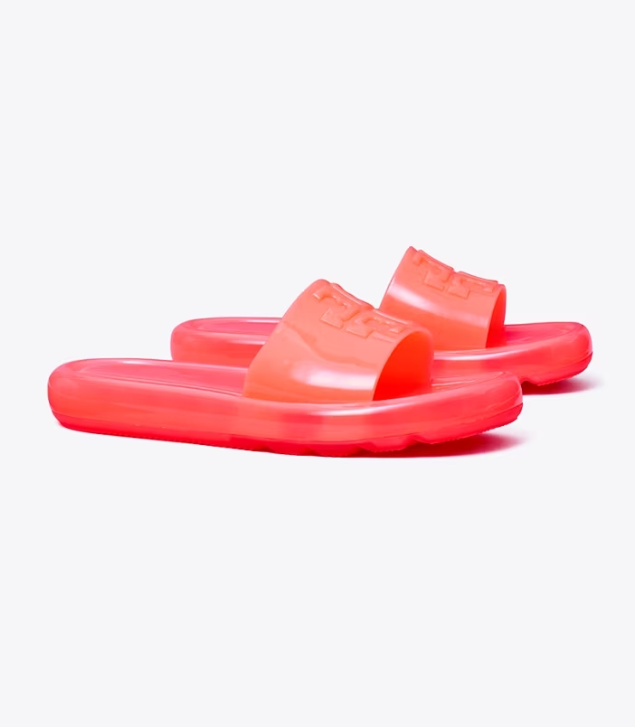 Pink Women\'s Tory Burch Bubble Jelly Slides | TSMDWO-231