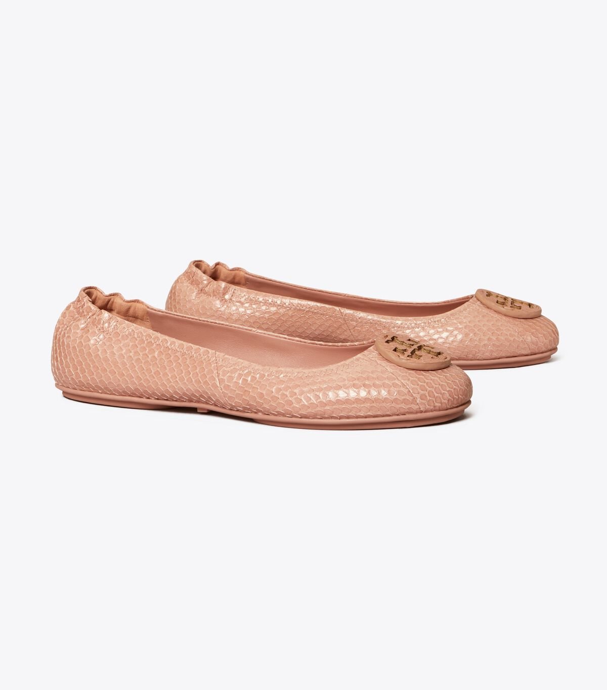 Pink Women\'s Tory Burch Minnie Travel Ballet Flats | IQCFKH-394