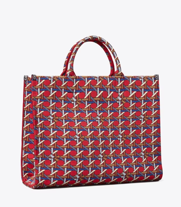 Red / Blue Women\'s Tory Burch Square Knit Handbag | PEDANV-340