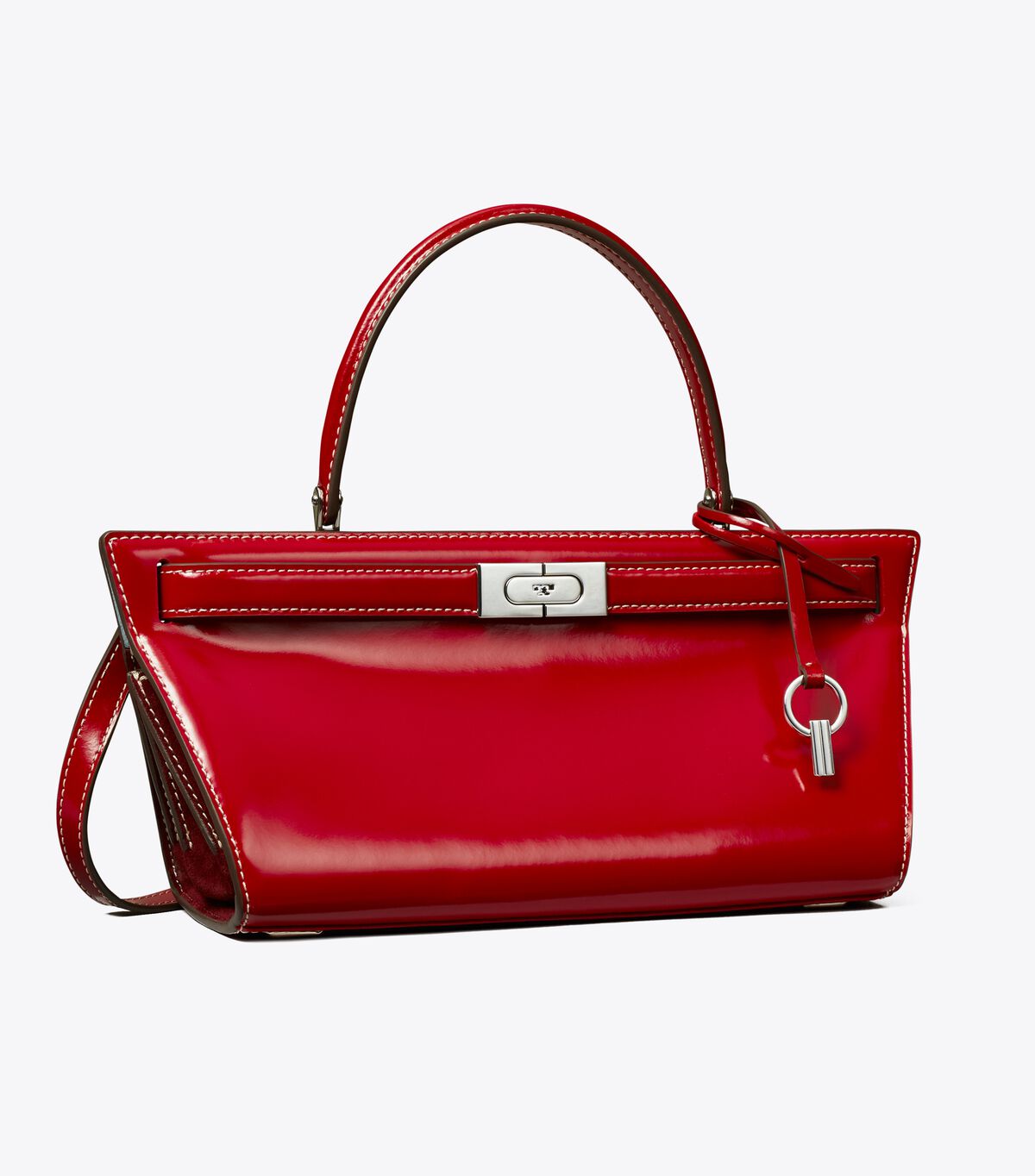 Red Grey Women\'s Tory Burch Lee Radziwill Satchel Bags | NWXJKA-743