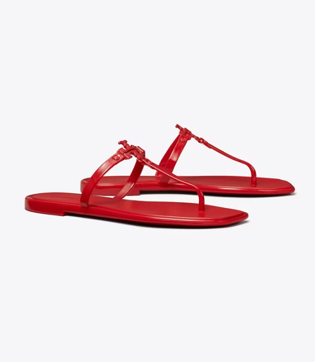 Red Women\'s Tory Burch Roxanne Jelly Sandals | QTOUKX-309