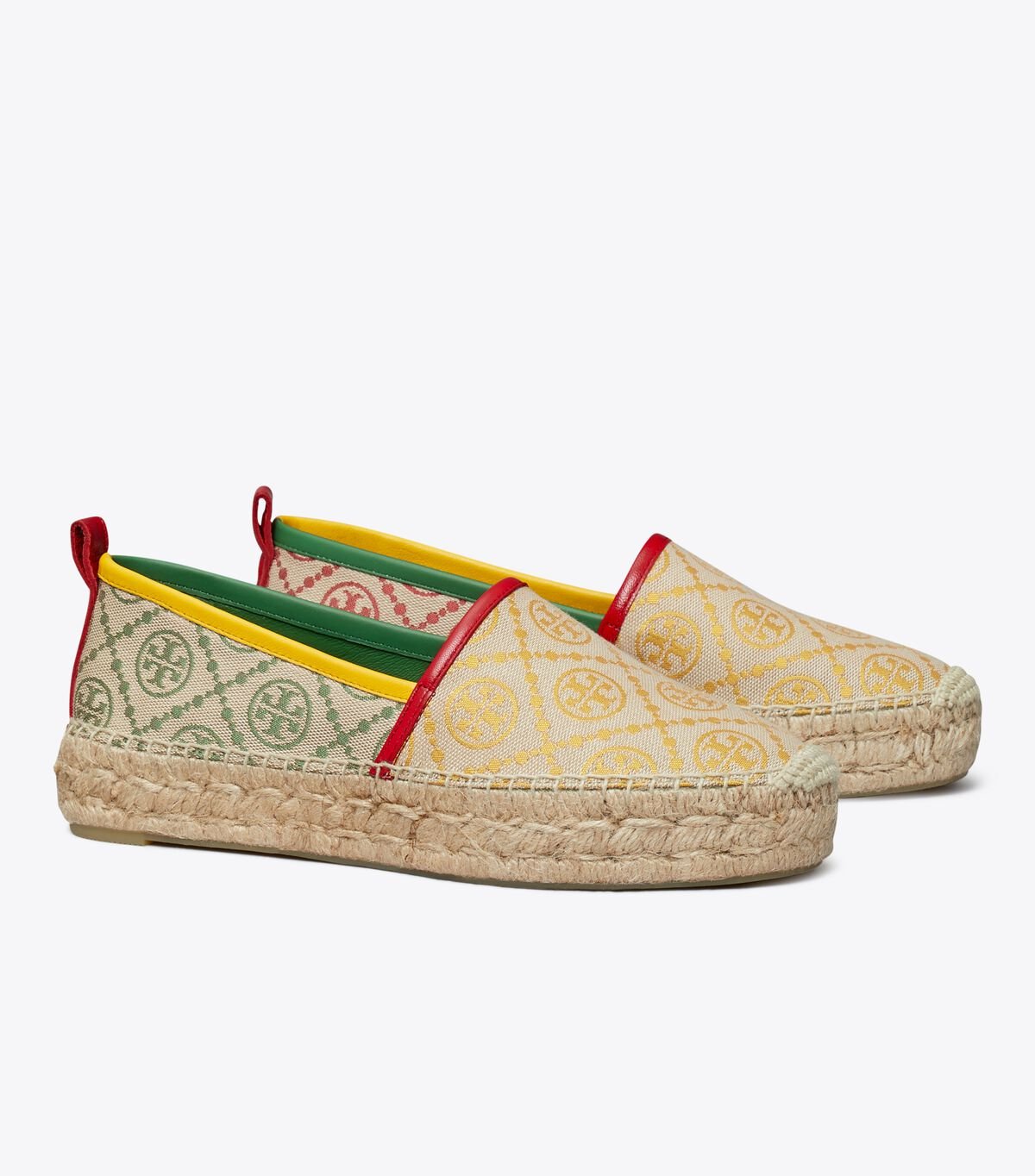 Red Women\'s Tory Burch T Monogram Platform Espadrille | AWNLGZ-920