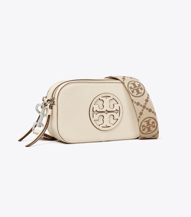 White Women\'s Tory Burch Mini Miller Crossbody Bags | QVNFTM-574