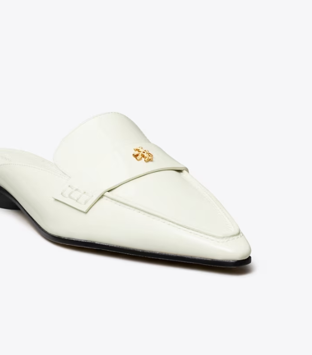 White Women's Tory Burch Pointed Backless Loafers | RCPJSG-071