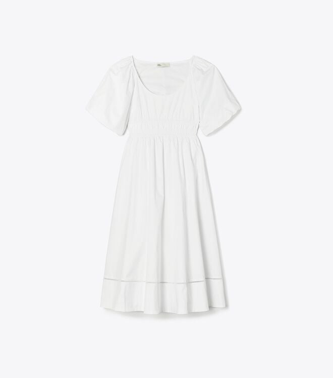 White Women\'s Tory Burch Scoop-neck Dress | IRXTQM-816