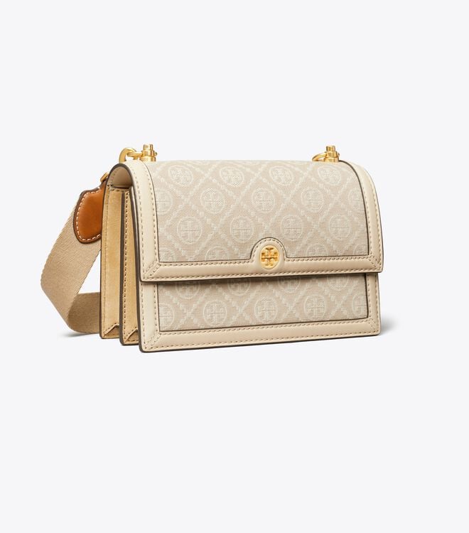 White Women\'s Tory Burch Small T Monogram Shoulder Bags | HFYVWI-341