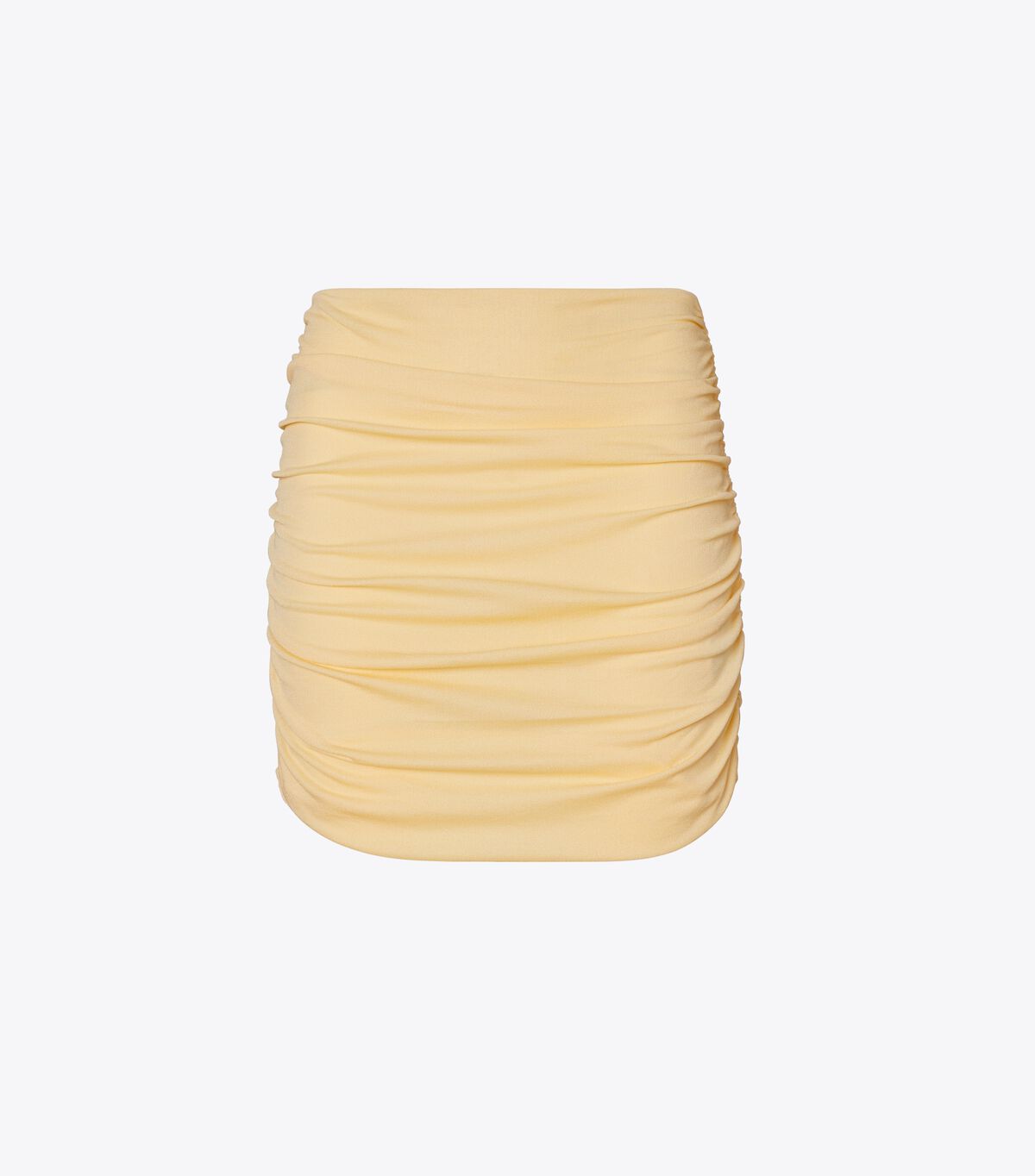 Yellow Women\'s Tory Burch Ruched Mini Skirts | GHQXSU-360