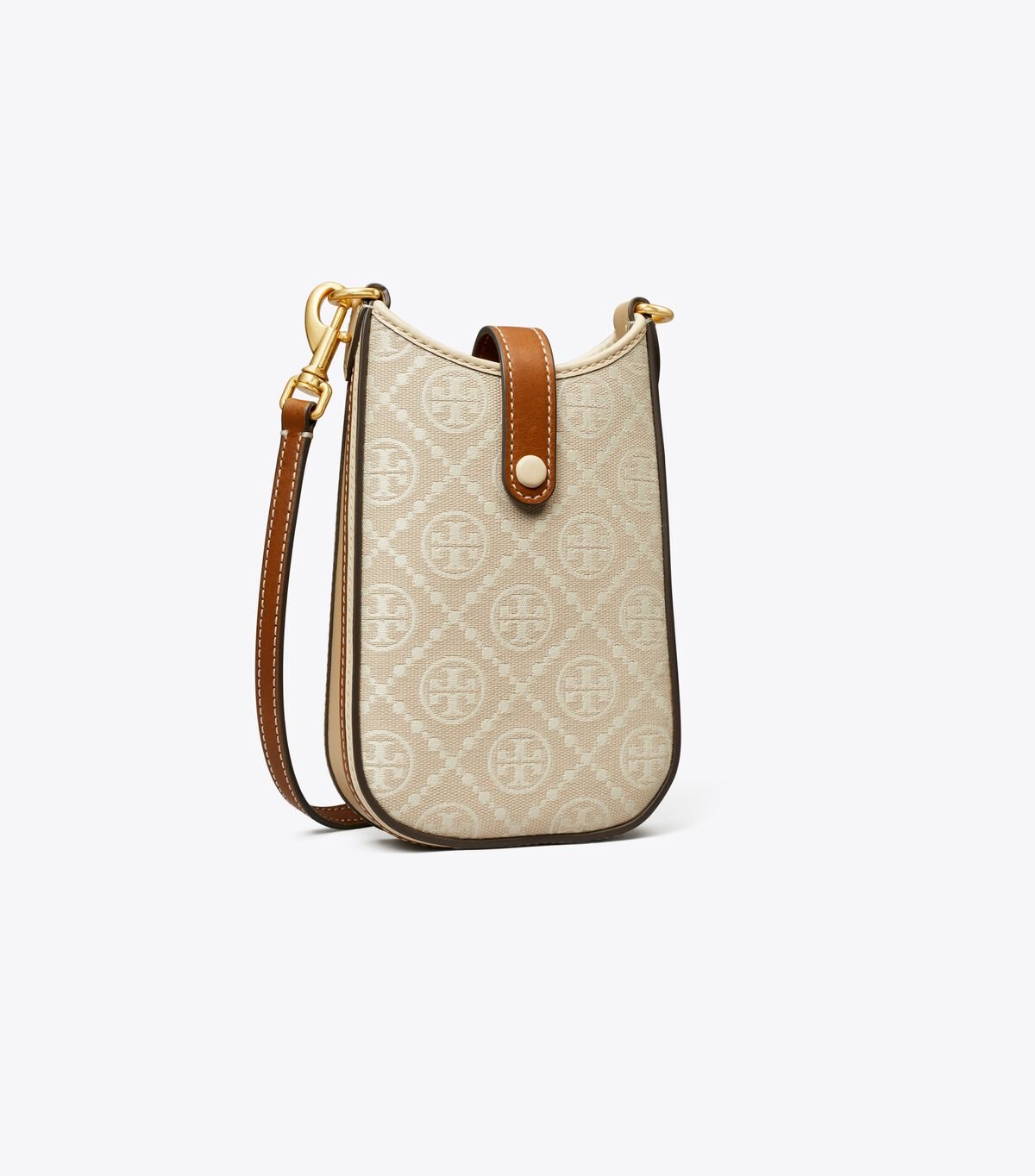 Beige Women's Tory Burch T Monogram Phone Crossbody Bags | XLSCYK-926