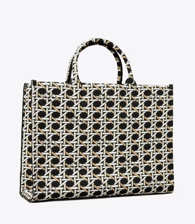 Black / White Women's Tory Burch Square Knit Handbag | QLTEYW-204