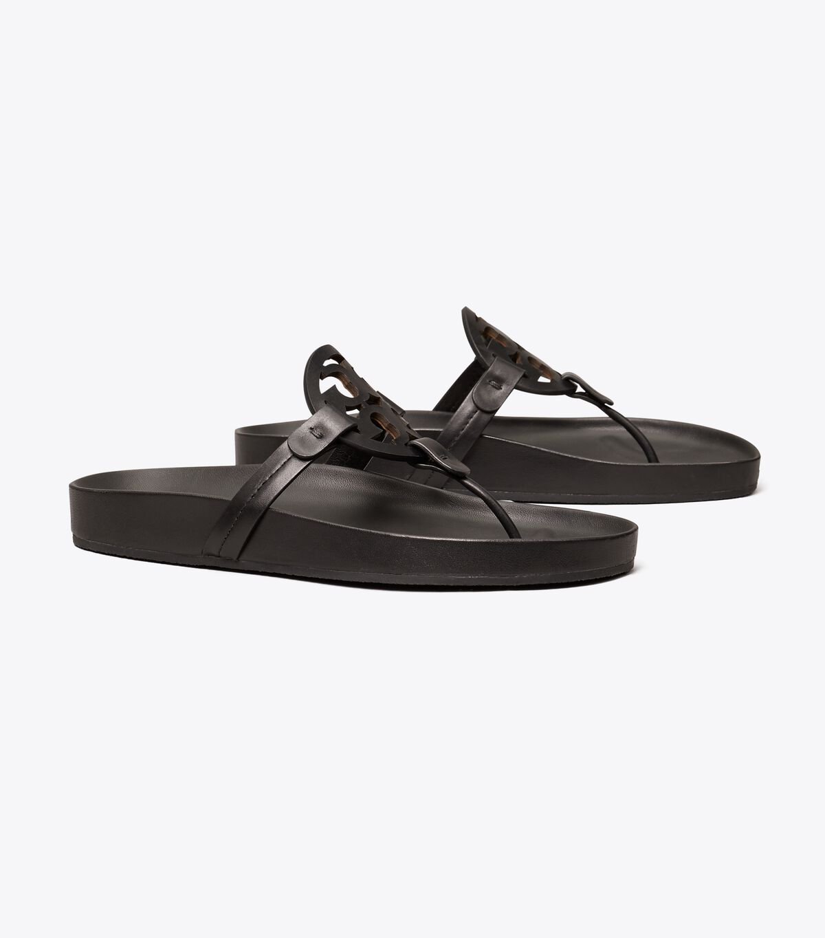 Black Women's Tory Burch Miller Cloud Sandals | XQKWZY-238