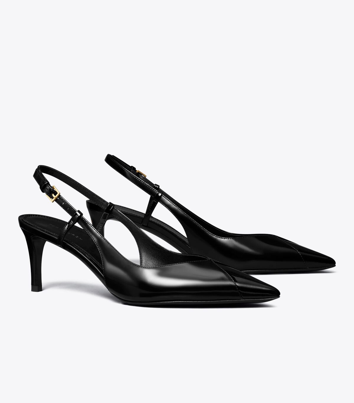 Black Women's Tory Burch Triangle Slingback Sandals | JKCELP-832