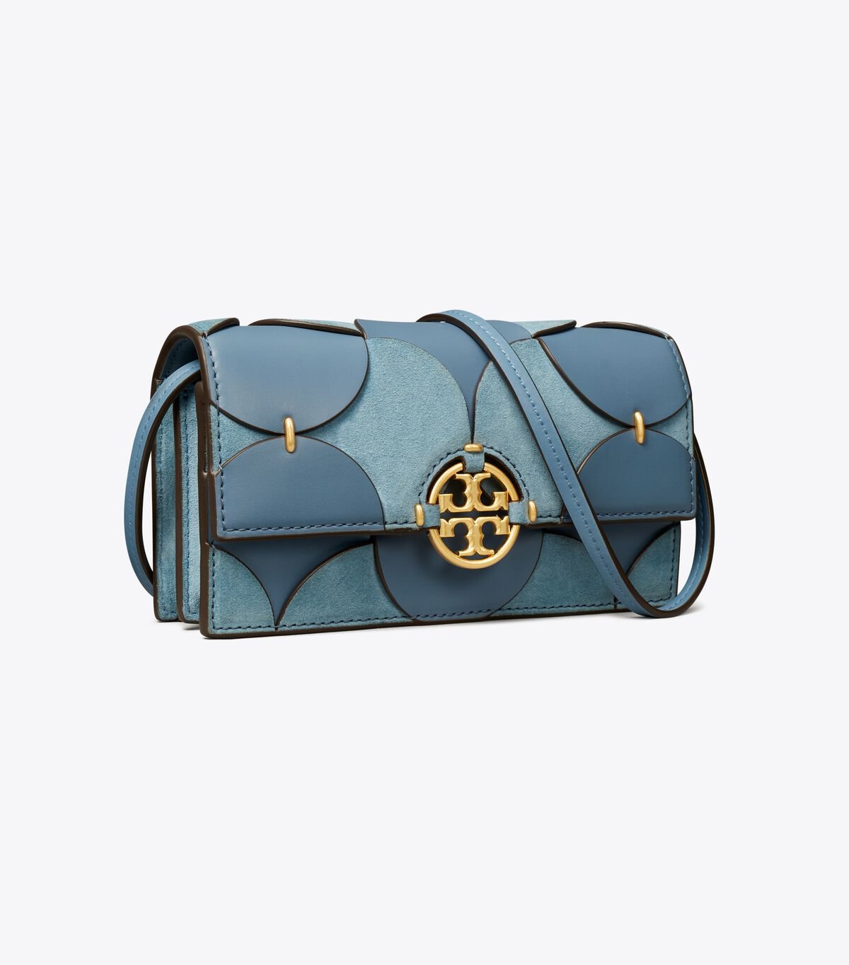 Blue Women's Tory Burch Miller Disc Die-cut Crossbody Bags | UBVJCI-984